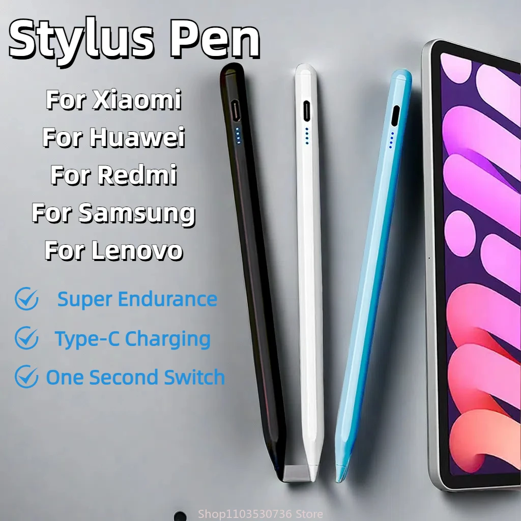 

for xiaomi Pad 5 Stylus Pen For Samsung Pad without Palm Rejection Tilt,for Honor Redmi Pad pen for All Android Tablet Phone Pen