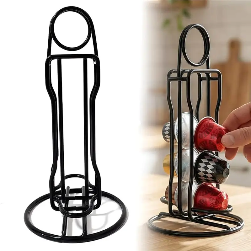 B97A-Coffee Pod Stand, Coffee Capsule Holder-Designed To Hold 6 Small Pods Comfortably