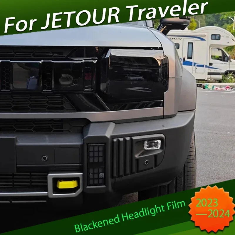 

Blackened Headlight Film Tail Light Color Changing Film Fit for JETOUR Traveler T2 2023 2024 2025 Repair Protective Light Film