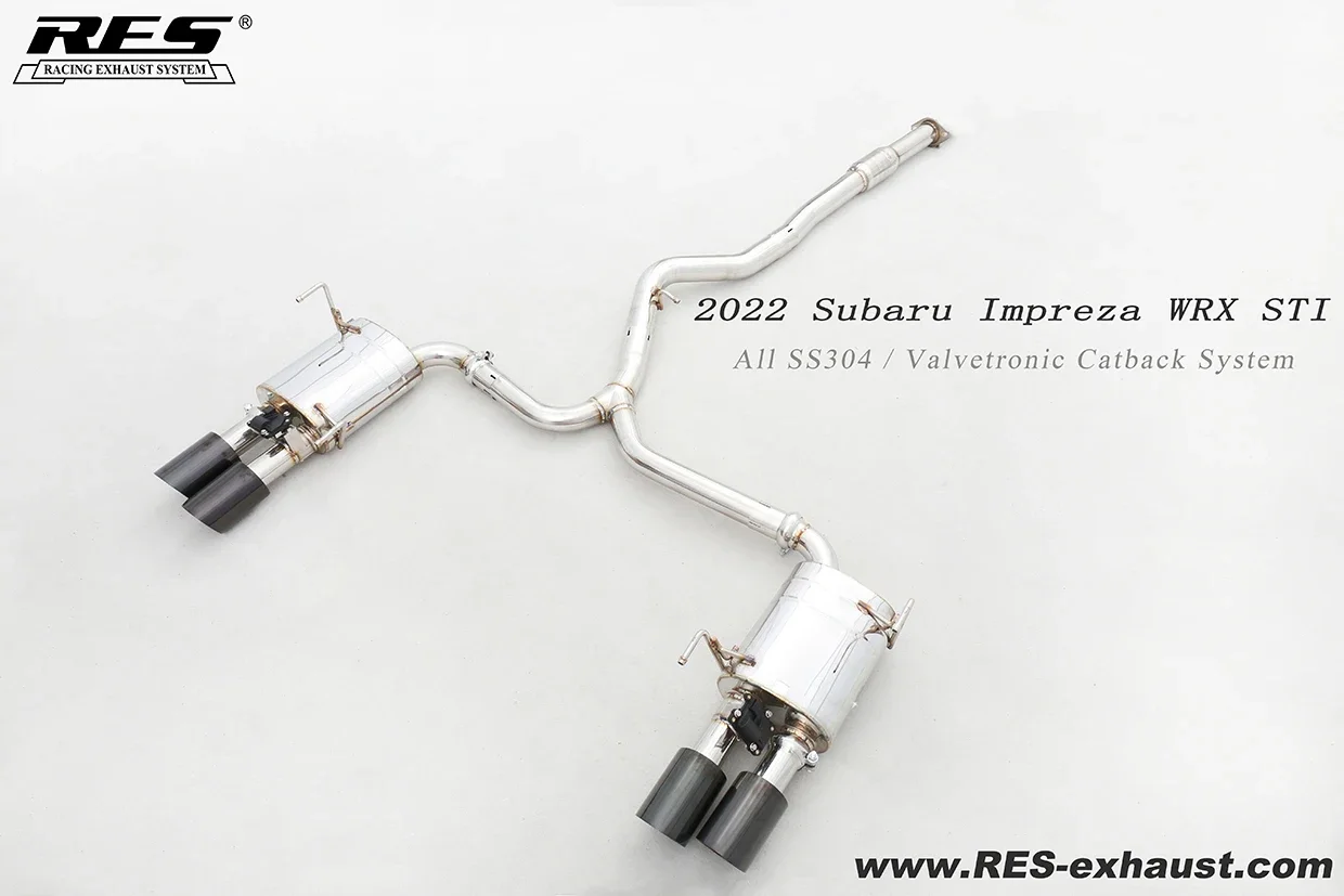 2022 2.4L Subaru WRX STI Exhaust Catback With Valve  Rear Section Muffler Valve Exhaust Kit For WRX 2022 Catback Exhaust System