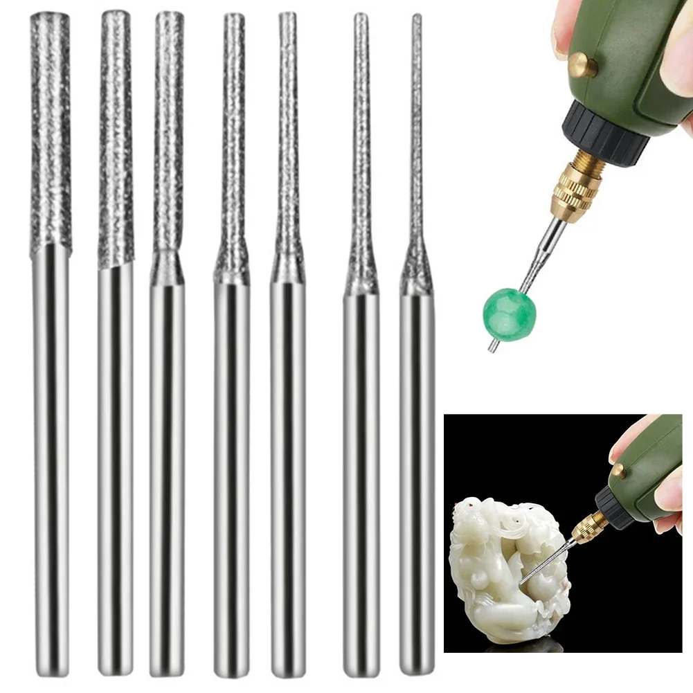 

Engraving Punch Needle Rod Extended Electric Grinding Tool Jade Carving DrillRod For Various Materials Such As Jade, Gemstones