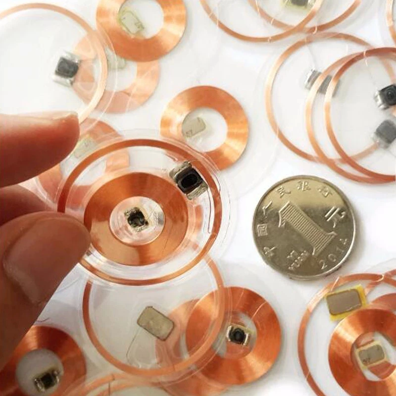 IC+ID Dual Chip 125KHz 13.56MHz Frequency RFID T5577 Rewritable UID Changeable Writable Transparante Key Tags Keyfobs Card 1/5Pc