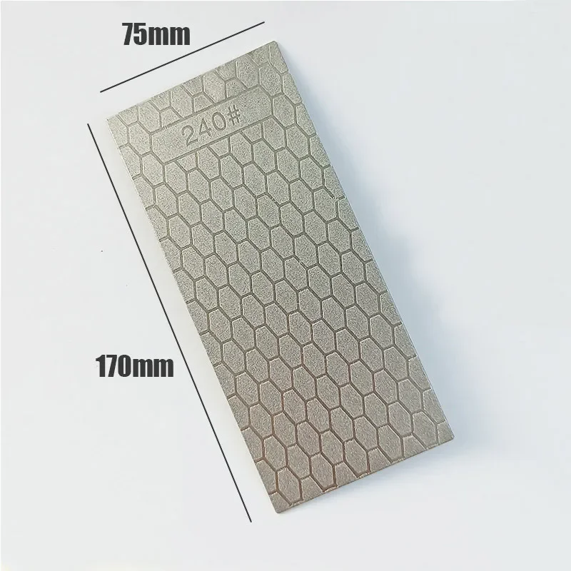 DIY 170mm X 75mm Diamond Knives Sharpening Stone Grindstone Knife Sharpener Ultra-thin Honeycomb Surface Whetstone Set