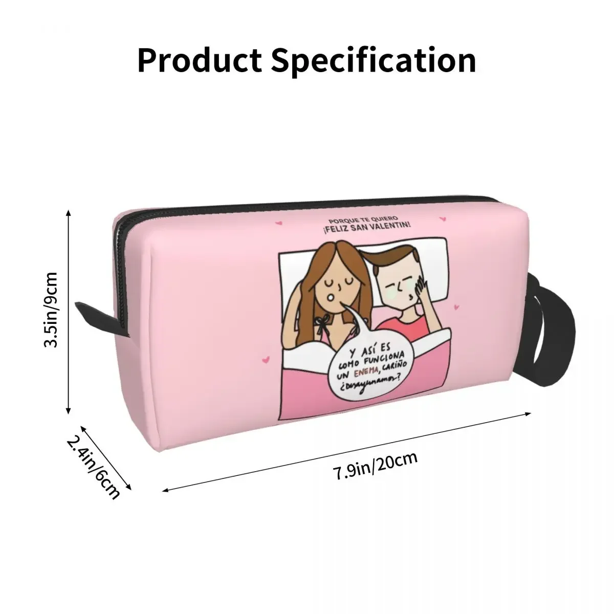 Enfermera En Apuros Cartoon Doctors Nurse Travel Cosmetic Bag for Women Toiletry Makeup Organizer Lady Beauty Storage Dopp Kit