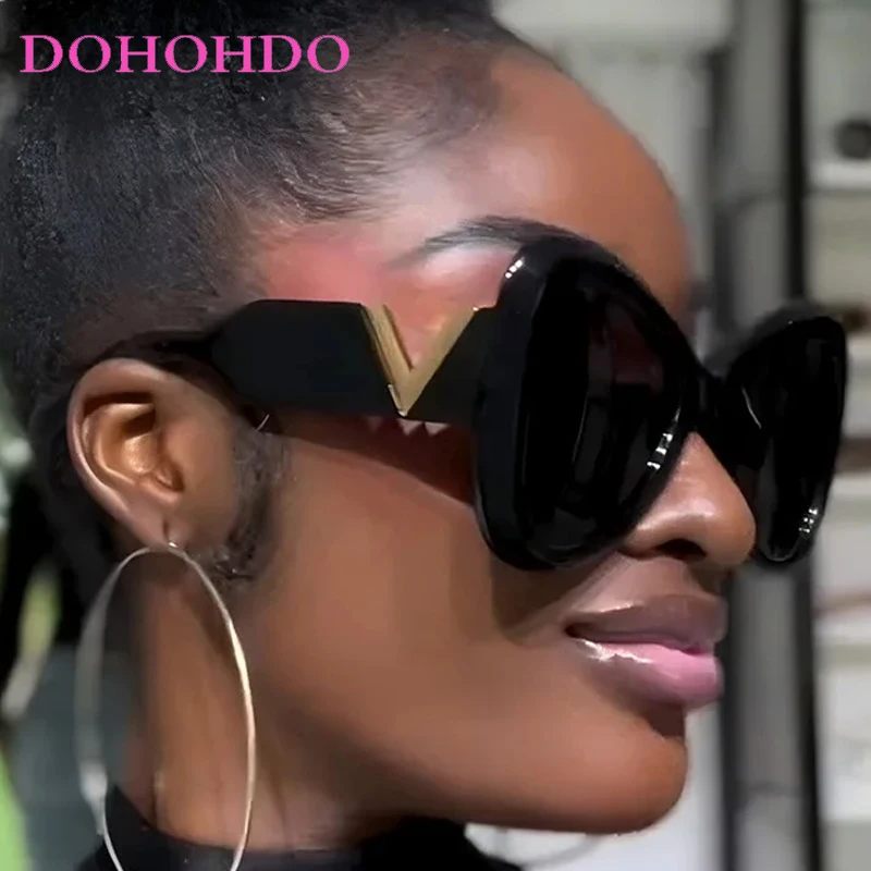 

New Fashion Oversized Butterfly Frame Sunglass Men Women Luxury Designer Sunglass Street Photography Driving Shades Unisex UV400