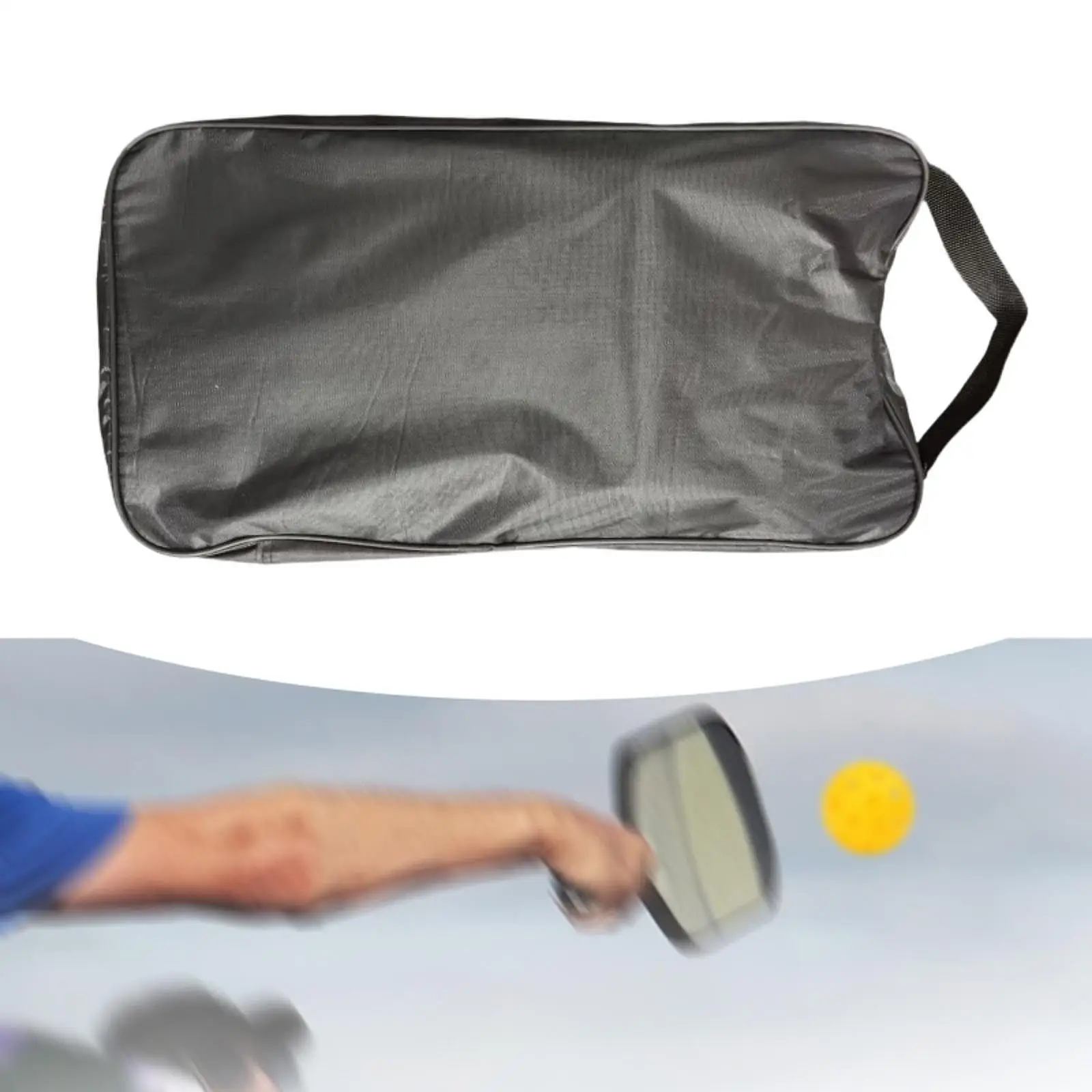 Pickleball Racket Bag Smooth Zipper Transparent for Training Indoor Travel