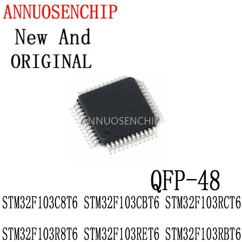 5-10PCS New And Original 100% New QFP-48  STM32F103C8T6 STM32F103CBT6 STM32F103RCT6 STM32F103R8T6 STM32F103RET6 STM32F103RBT6