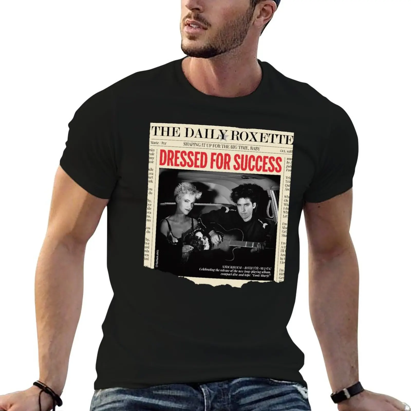 

for Premium shirts tshirt pack man T-Shirt Roxette t cotton cotton 100%