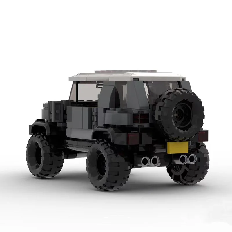 MOC-FJ Cruiser Style SUV Building Blocks Modello di auto fuoristrada Speed Series Giocattolo da costruzione per adulti