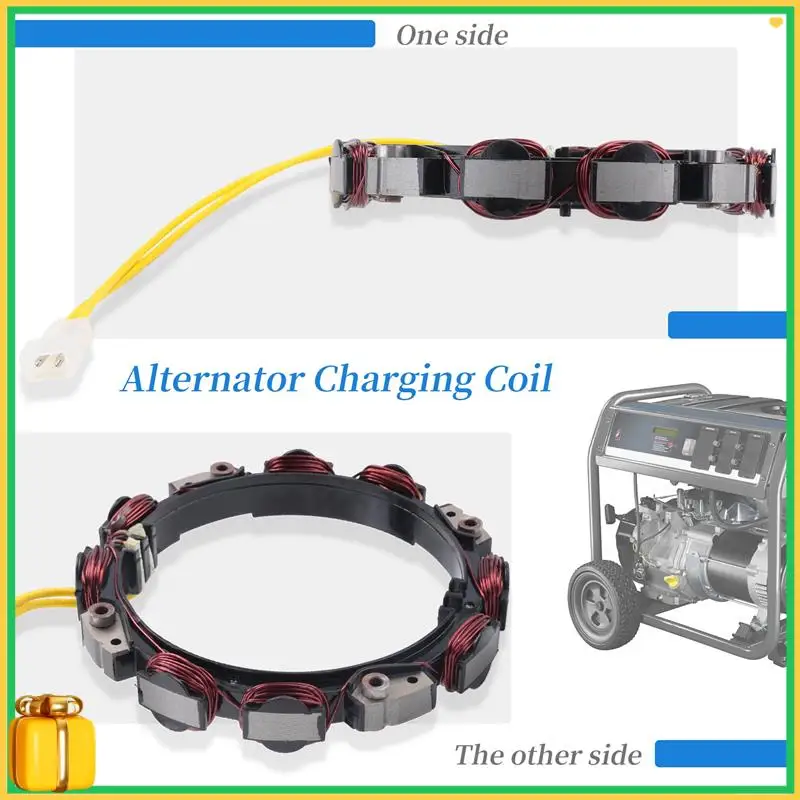 

Премиум-катушка зарядки генератора переменного тока подходит для Briggs & Stratton 592830, заменяет 696458, 691064, 393295