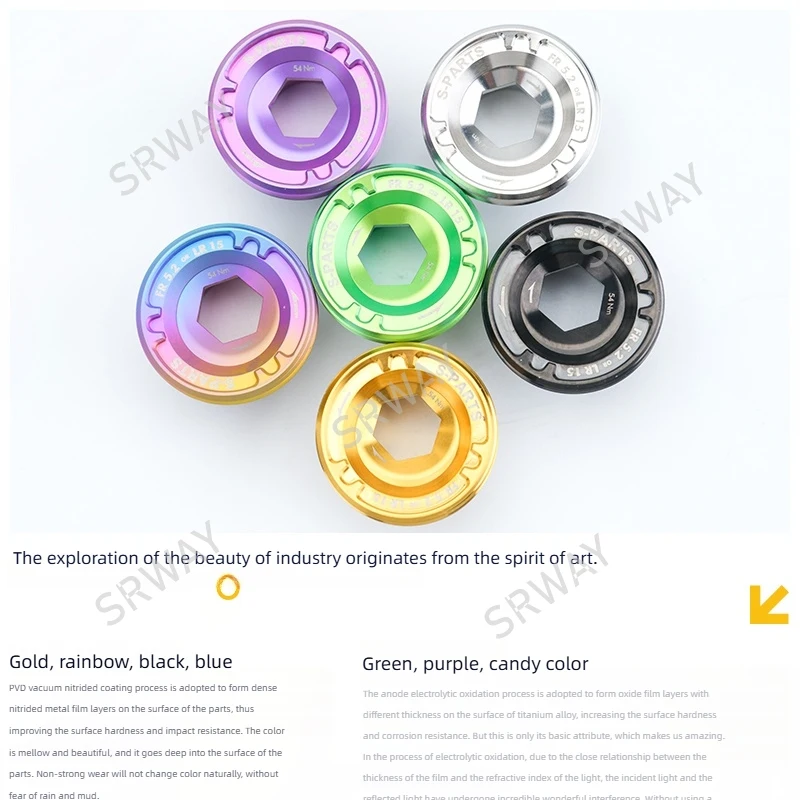 

S-PARTS Набор винтов для крышки шатуна из титанового сплава для Quarq Red Force Sram SL, совместимый с моделями шоссейных горных велосипедов