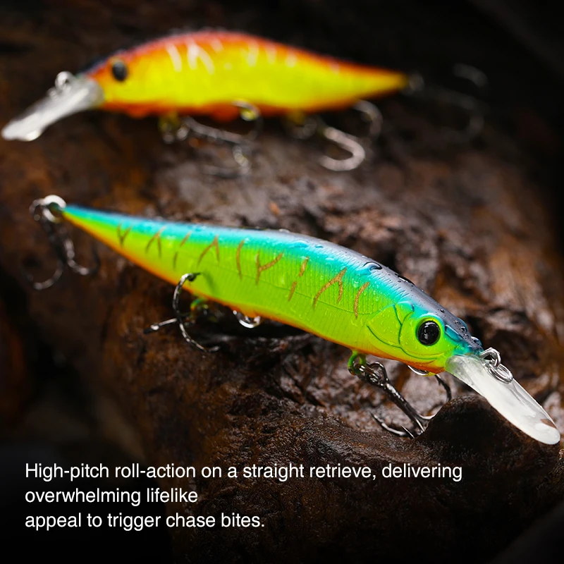 TSURINOYA Suspend Minnow AURORA 98SP Fishing Lure 98mm/3.85in 10g Long Casting Range 2.2m Knocking Sound Hard Bait For Bass Pike - view 6