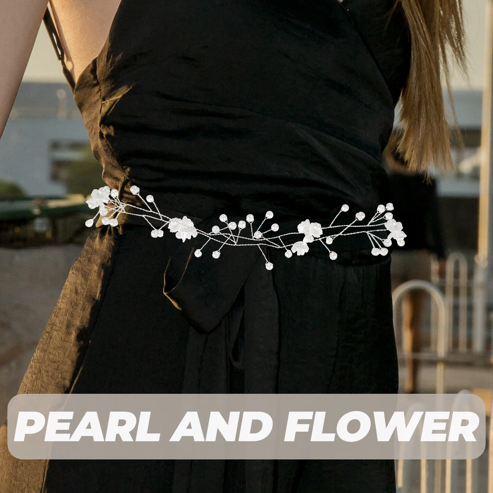 زهرة للنساء الزفاف فستان الزفاف حزام فستان المرأة ملحق أنيق حزام الحفلات حزام الزخرفية