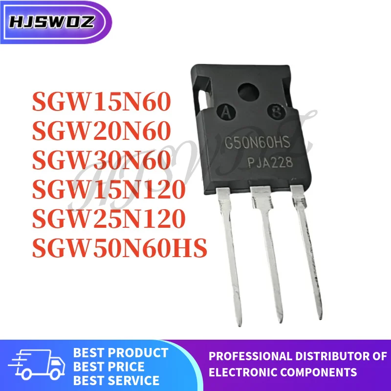 

5 шт. SGW15N120 SGW30N60 SGW15N60 SGW50N60HS SGW25N120 SGW20N60 G15N120 G30N60 G15N60 G50N60HS G25N120 G20N60 TO-247