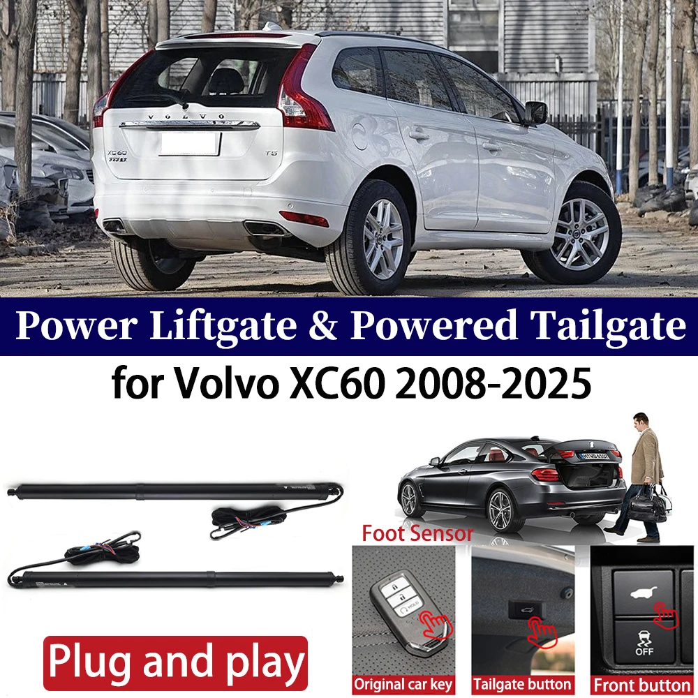 ZhuCamX for Volvo XC60 2008-2025 Car Auto Power Electric Tailgate Liftgate Lift Trunk Closer System Boot Lift Motor Kit