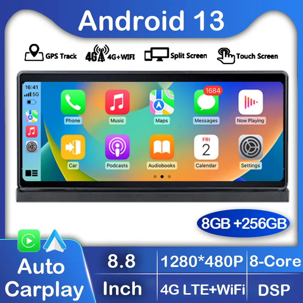 

8.8 Inch Android 13 Car Radio For Audi Q2L 2018-2021 GPS Navi Multimedia Player Stereo WIFI+4G Carplay Auto 360 Camera Head Unit