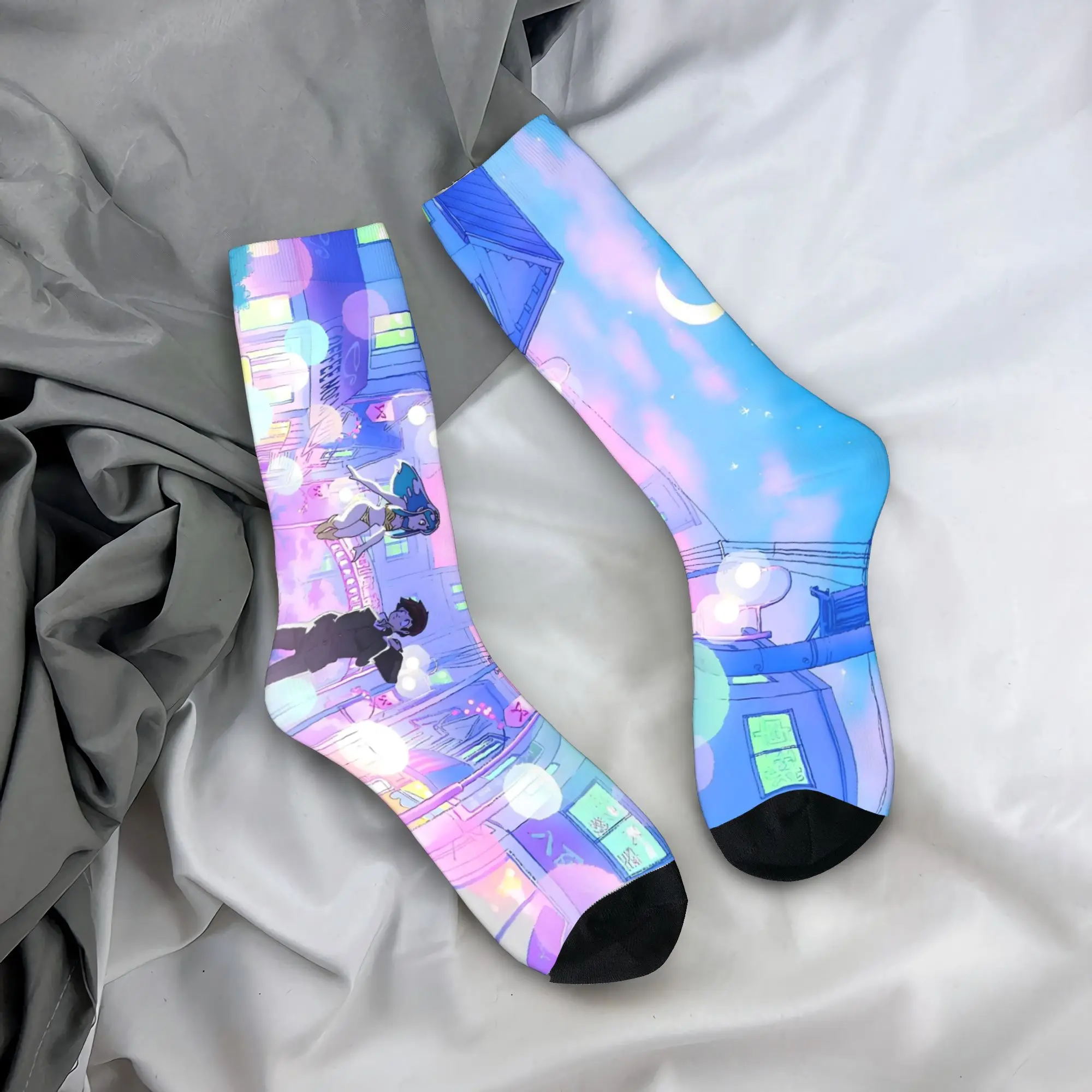 جوارب Goth Lum Urusei Yatsura جوارب مضحكة جوارب شتوية مضادة للانزلاق للنساء والرجال تصميم مريح جوارب تزلج #1