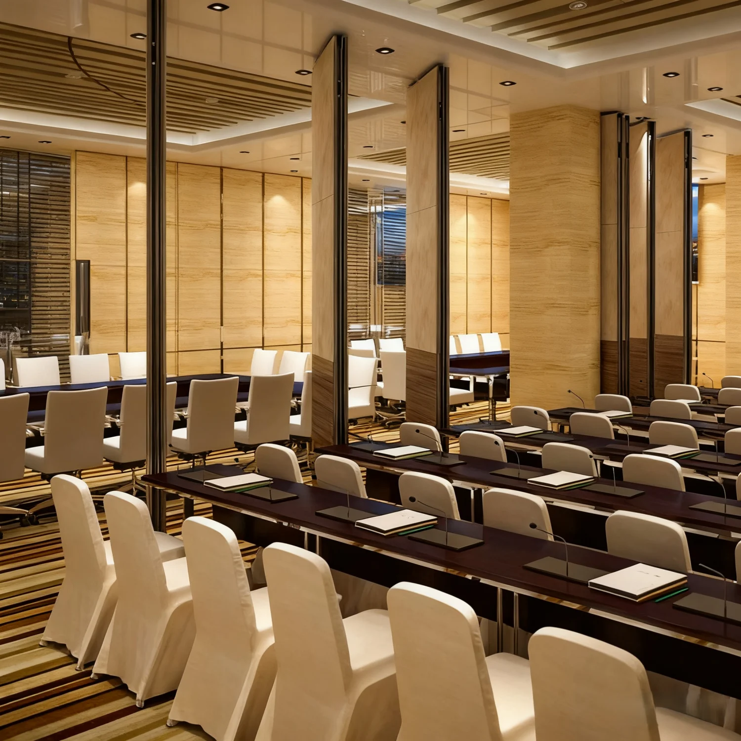 Electric Automatic Operable Partition Wall Embedding Sliding Design Wall Modernizing Office Layouts Adaptive Space Dividing