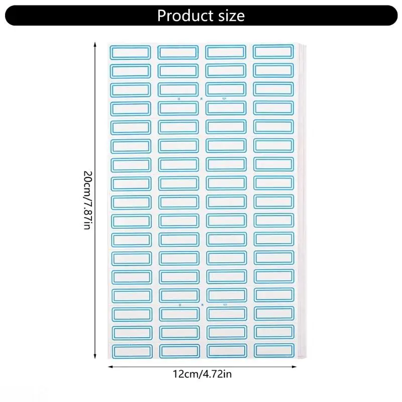D08B 50 Sheets Writeable Labels Small Blank Sticker Adhesive Sticker Jams Label