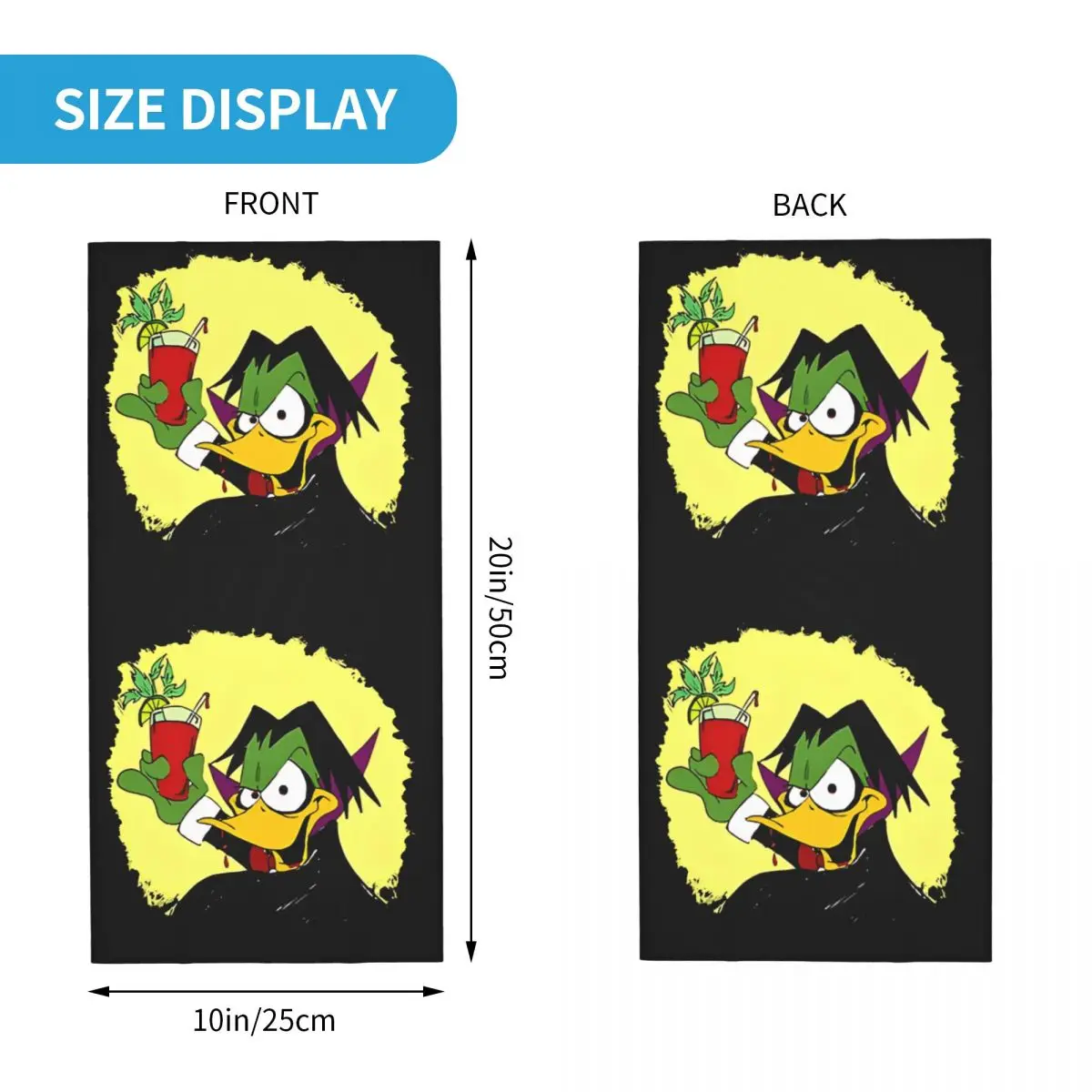 Fire C-Count Duckula Bandana Neck Cover Motocross Face Scarf Cycling Face Mask Hiking Unisex Adult Winter