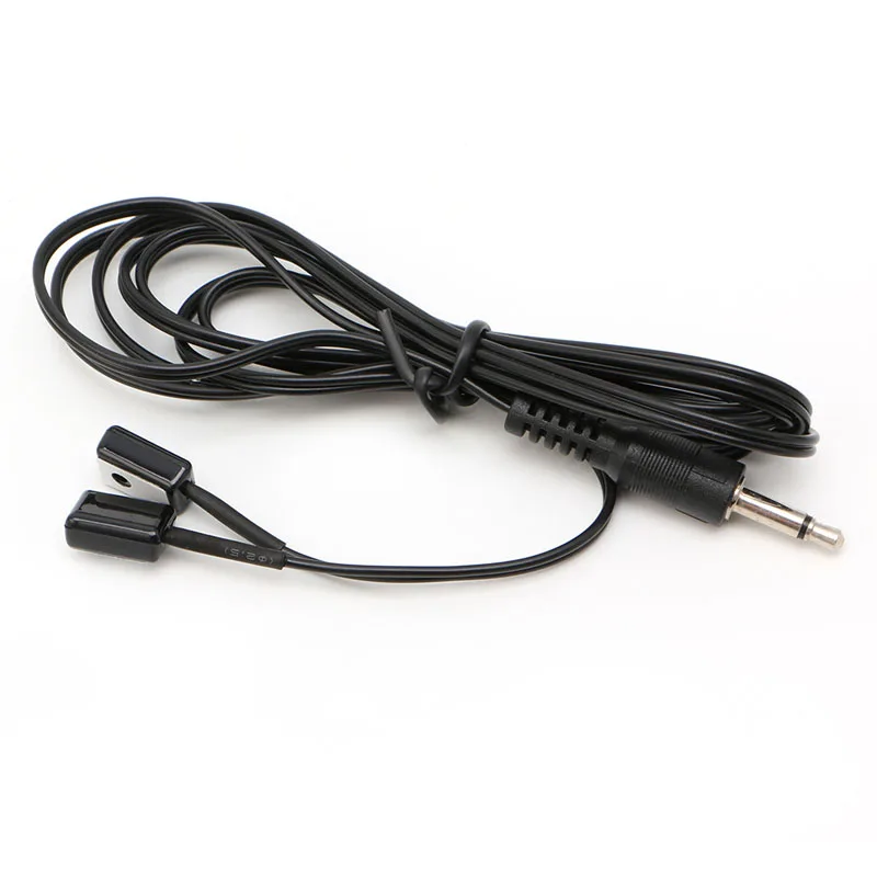 Dual Head IR Emitter Extender Cable Extension 3m/9.8ft,3.5mmJack  Transmitter Wire Cord for IR Repeater Extender System