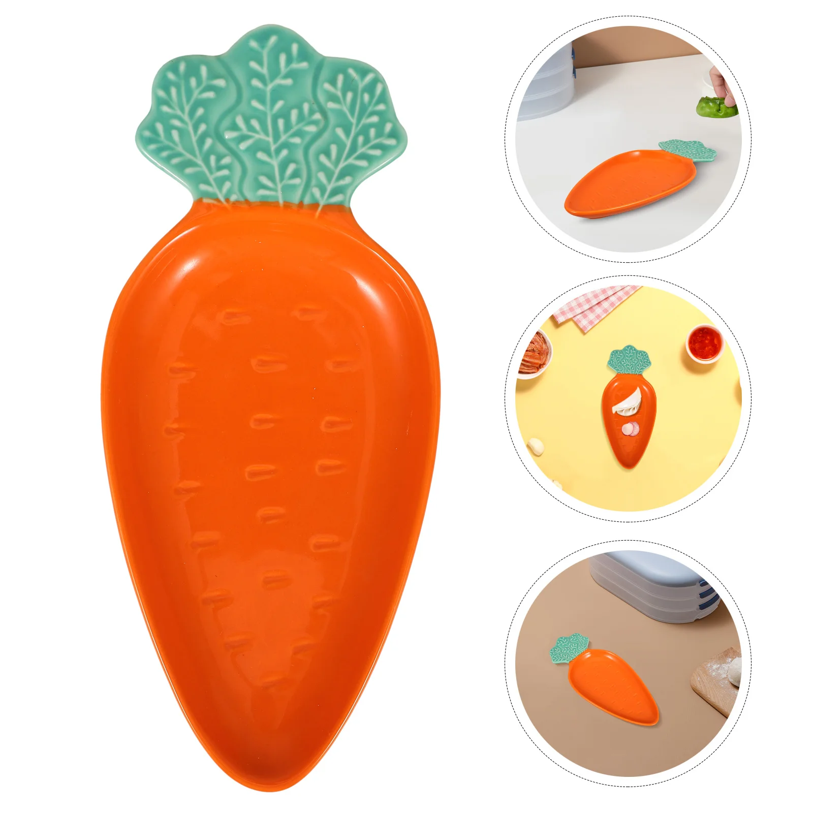 

Керамическая тарелка в форме моркови, декоративная фарфоровая тарелка для соуса для домашней вечеринки, свадьбы, суши, соевого соуса, поднос для приправ