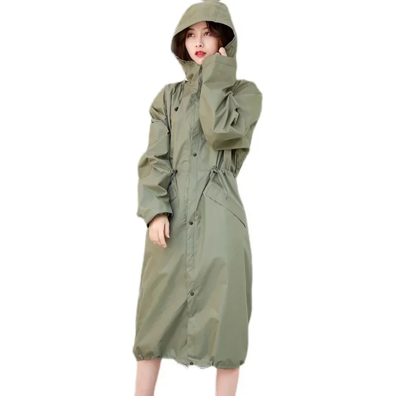 Long Rainwear Raincoat Men Women/Female Poncho Waterproof Windproof Pullover Breathable Rain Coat Chubasquero Mujer Raingear