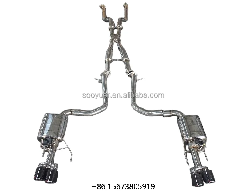 

Catback Muffler for RC350 3.5L Performance Stainless Steel Exhaust System With Valve ControlCustomed