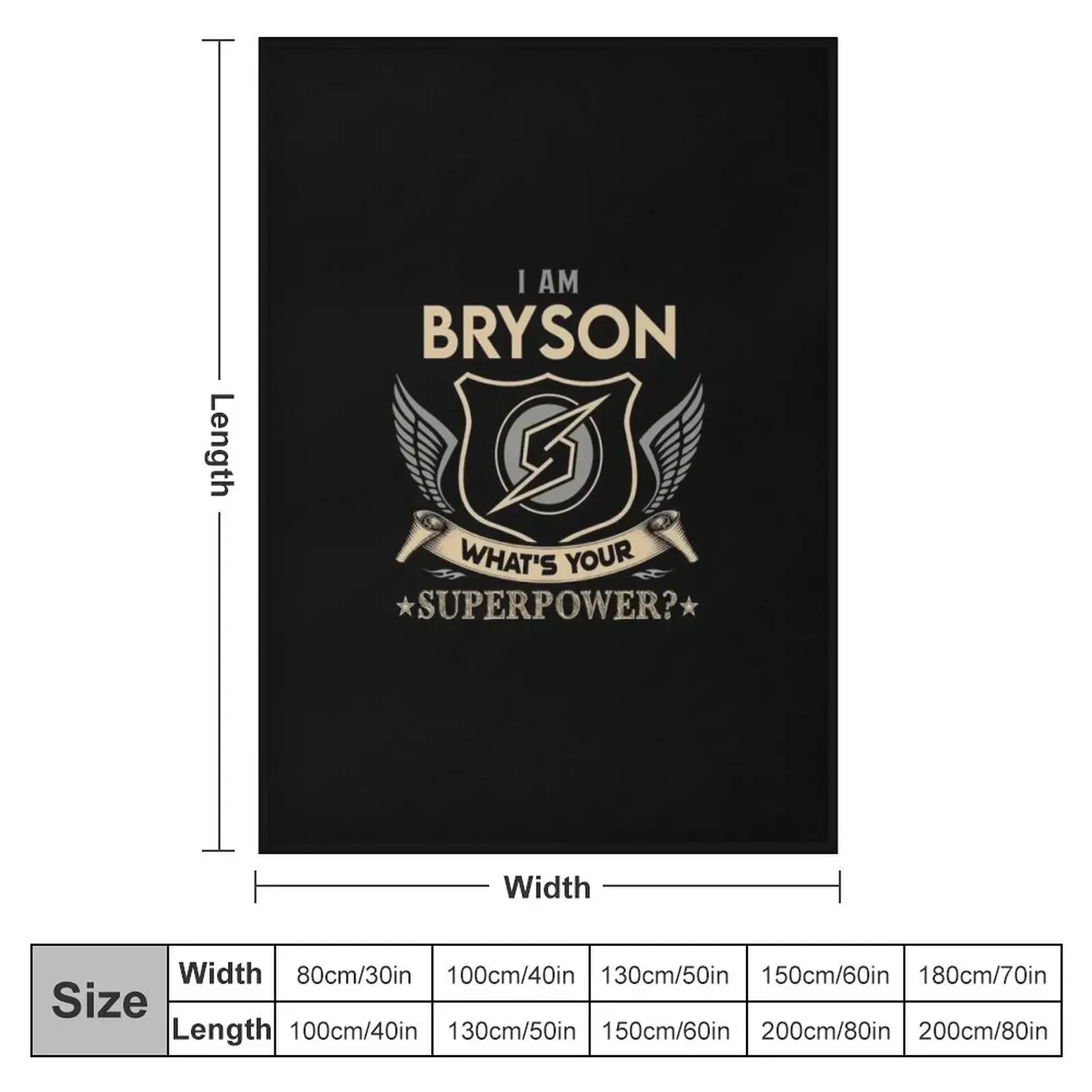 Bryson Name - Bryson Superpower Throw Blanket Winter beds Flannels Blankets