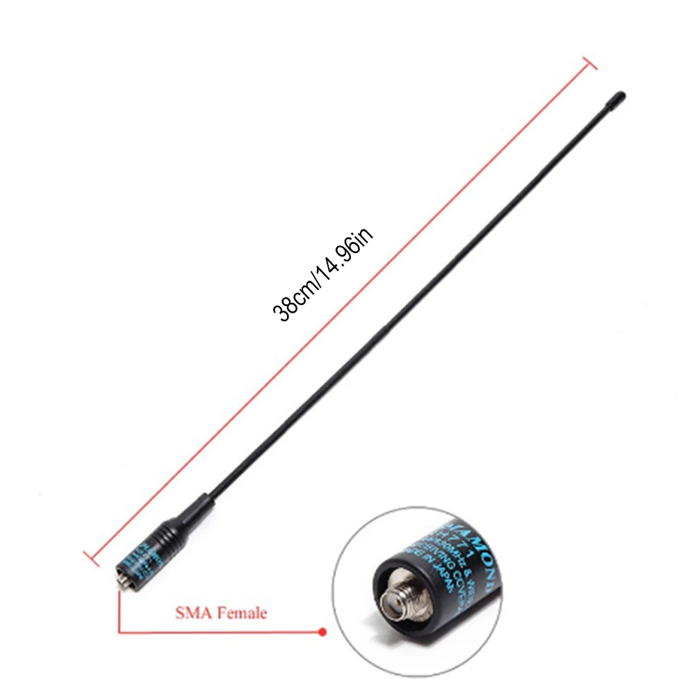 Antenne femelle à gain élevé SMA à bande NA-771Dual pour UV5R UV5RA Radios bidirectionnelles Fouet flexible déterminer l'antenne 144/430Mhz