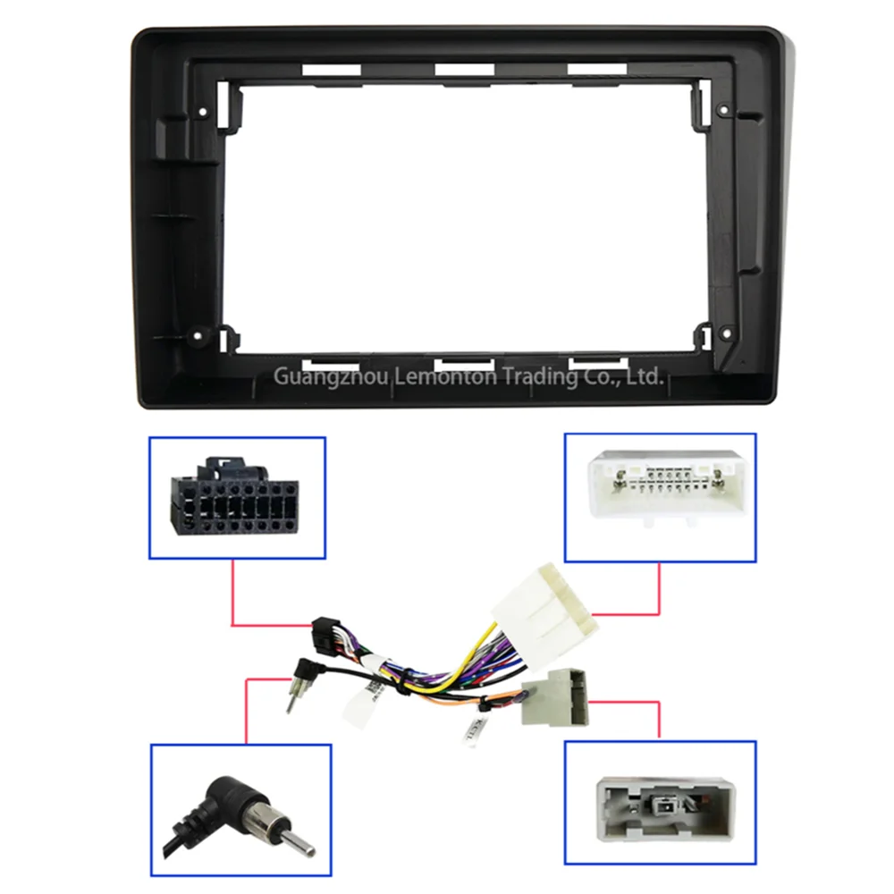 9-inch 2din Car Radio Dashboard For NISSAN CEFIRO A33 2003-2012 Stereo Panel, For Teyes Car Panel With Dual Din CD DVD Frame