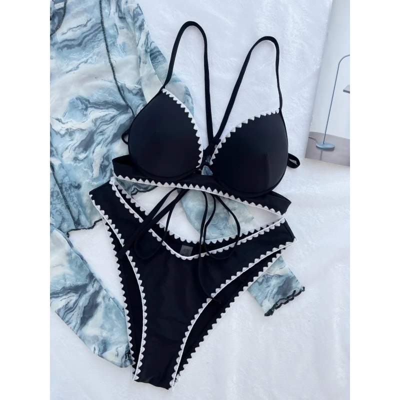 New Style Foreign Trade Bikini Women's Swimsuit Sexy Two-Piece Bikini SwimsuitLG95