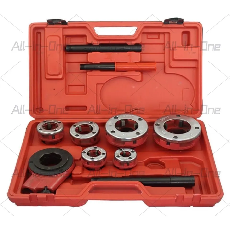 Manual Threading Machine Tube Twist Plate Galvanized Steel Plastic Tube Steel Wire Threading Tool 6-minute Set