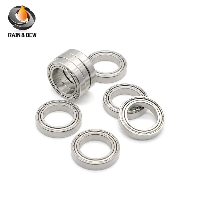 1Pcs S6803ZZ 17X26X5  304 Stainless Steel Bearing 6803ZZ High Performance Non Magnetic Bearing ABEC-7