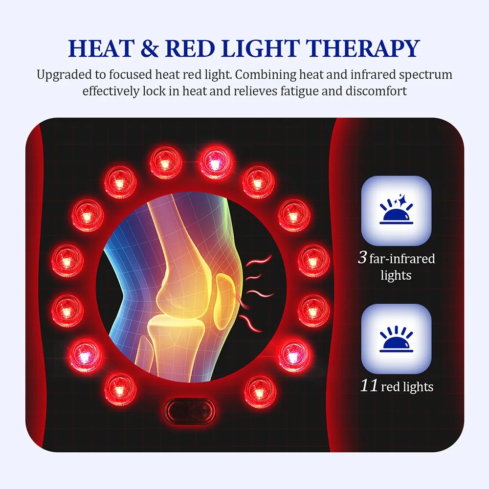 Electric Vibration Knee Massage Hot Compress Joint Relaxing Massager Knee Cap Air Pressure Elbow Shoulder Massager