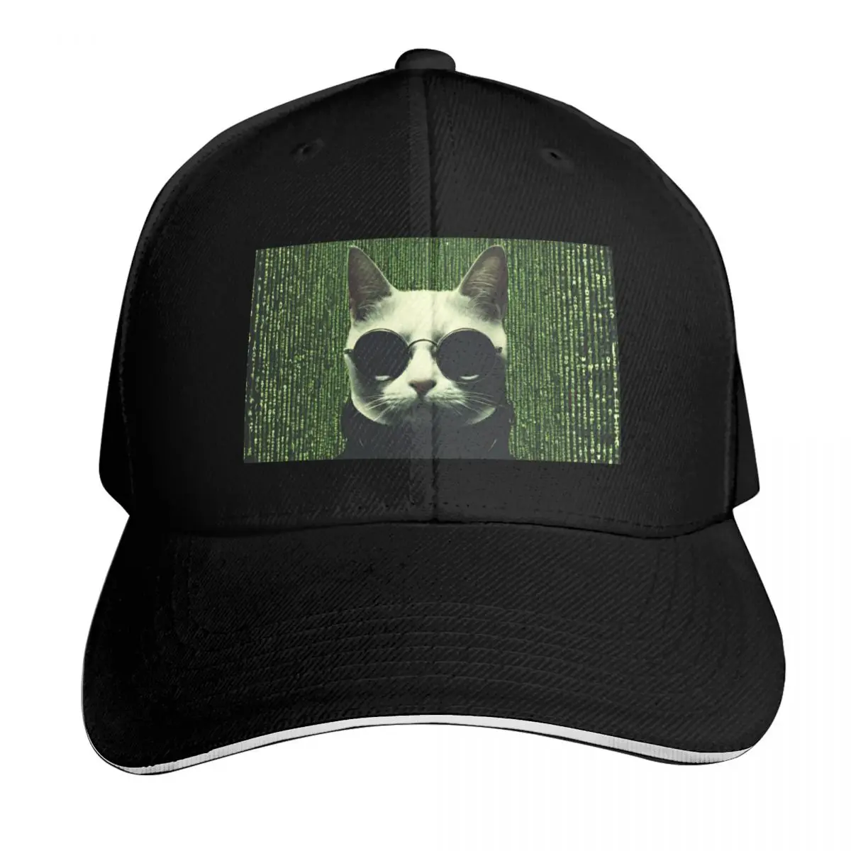 

Cat in The Matrix Baseball Cap fishing hat Hat Luxury Brand birthday Hat Man Luxury Women's Beach Outlet Men's
