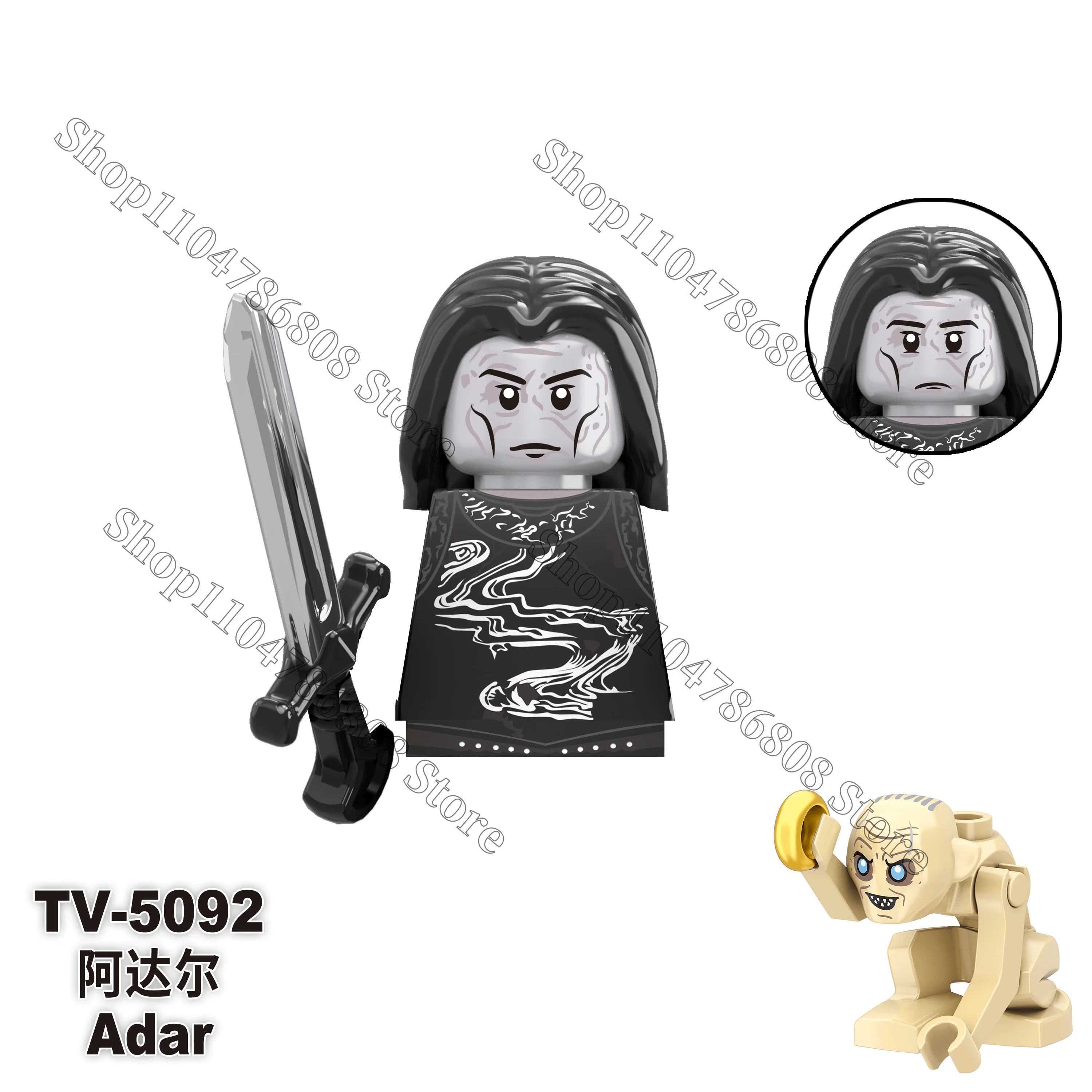 Figura de película de anime del Señor de los Anillos Uruk-hai Boromir ORCS modelo bloques de construcción regalo para niños juguetes de ladrillo