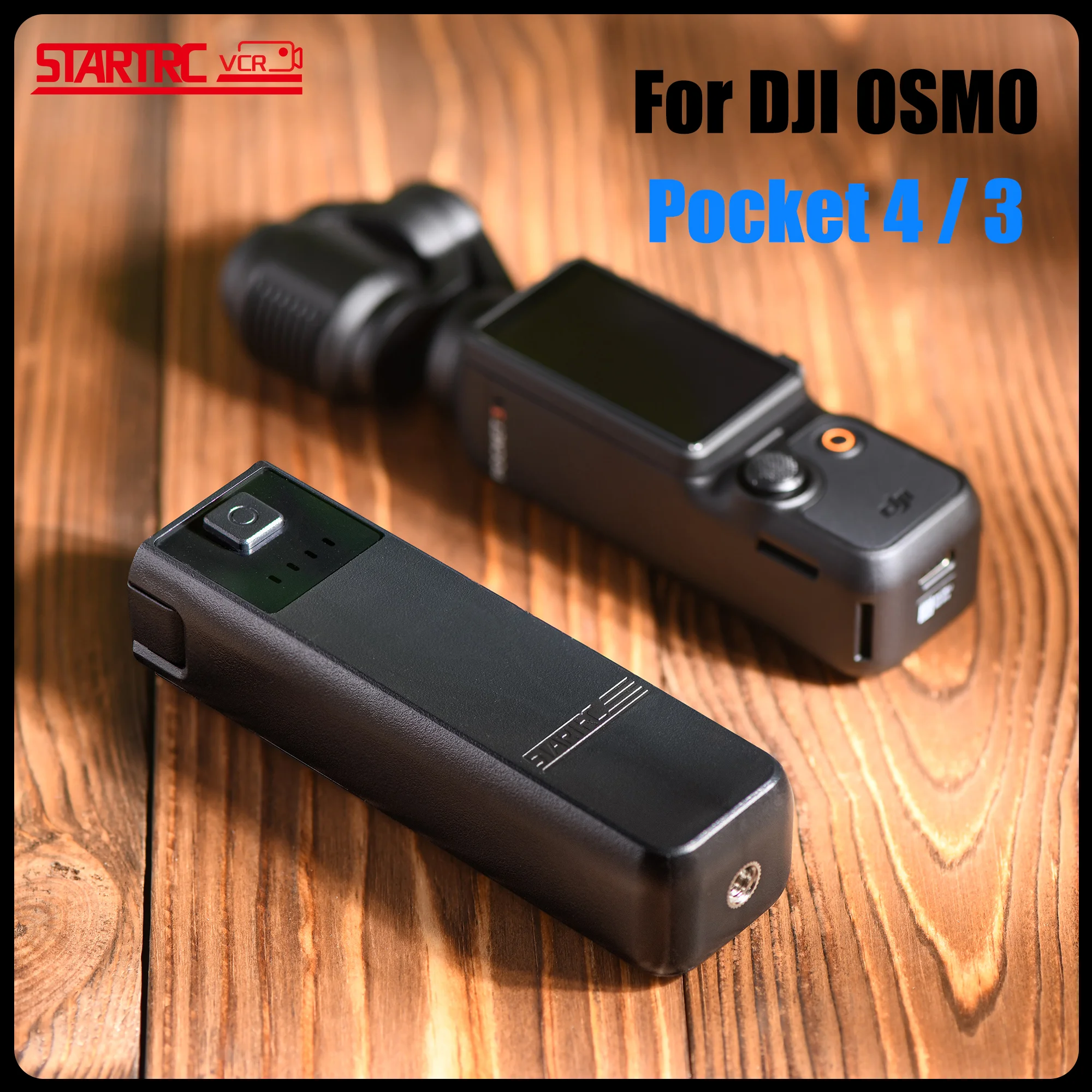 

Портативная ручка-аккумулятор DJI Osmo Pocket 4, внешний аккумулятор для камеры DJI Osmo Pocket 4/3, зарядное устройство, аккумулятор 4000 мАч, расширение емкости
