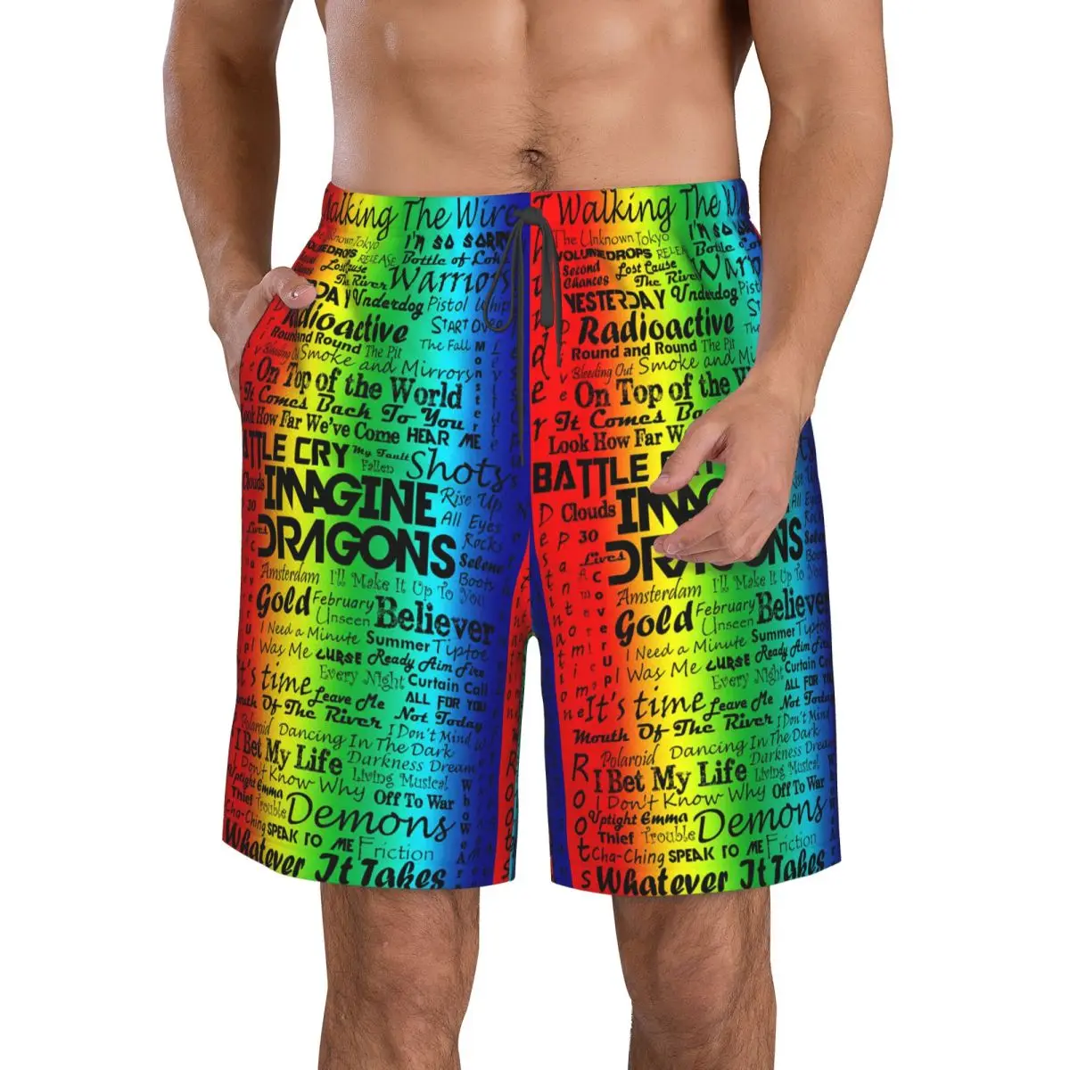 

Imagine Dragons Trunks Beach Board Shorts Casual Quick Dry Swim Summer Men Pants