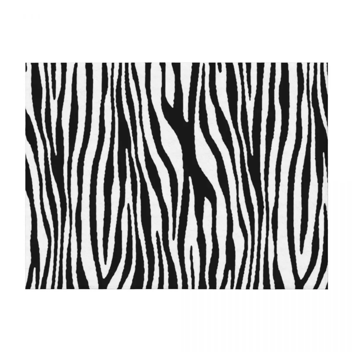 

Zebra Pattern Camouflage Black and White v2 Throw Blanket Baby warm for winter Soft Plush Plaid Blankets