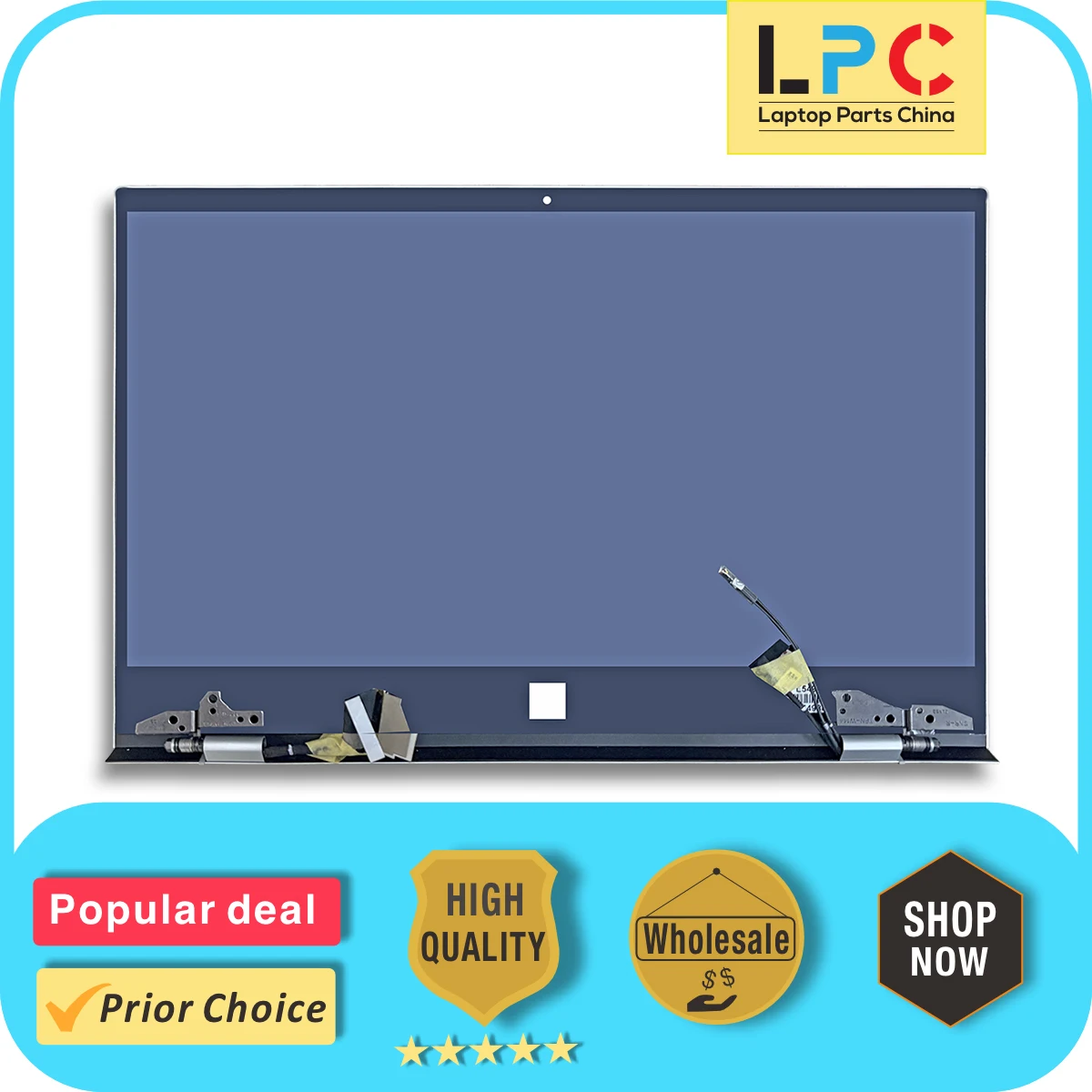 For HP Envy X360 13-AQ LCD Touch Screen Complete Assembly 13-aq 13 aq0005tx 13-AQ 13T-AQ00 Upper Part With Hinges TPN-W144 FHD