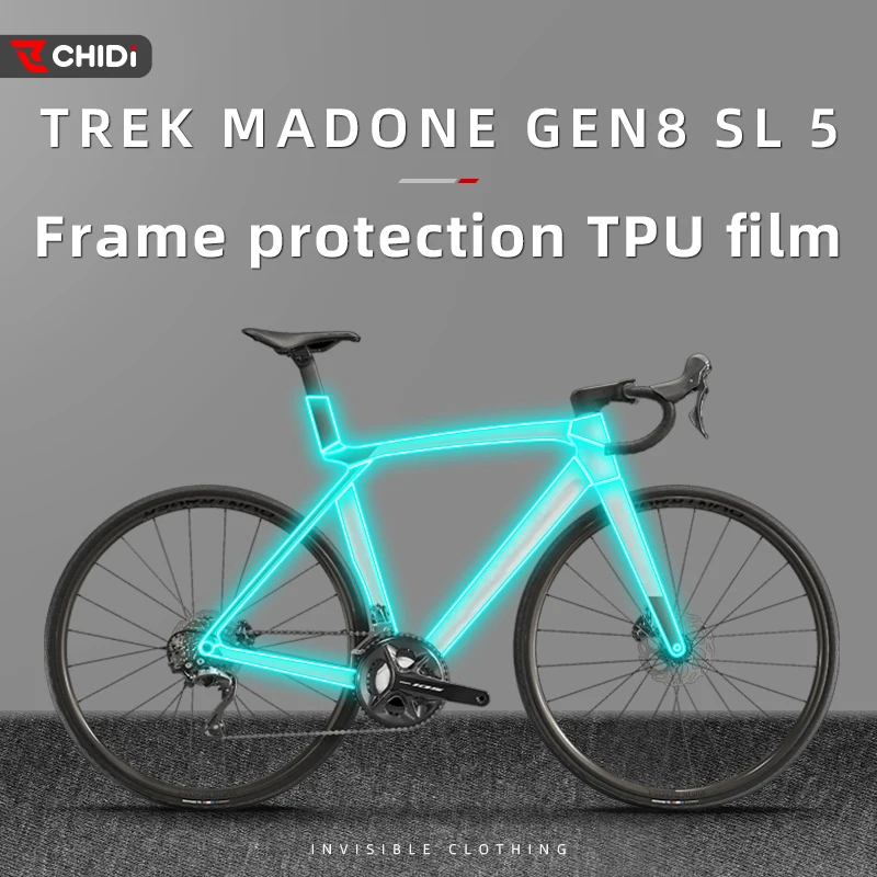 

For TREK Madone 8th Gen SL5 Road Bike Invisible Protection Film - Bike Accessories, Scratch-Resistant, Waterproof Sticker