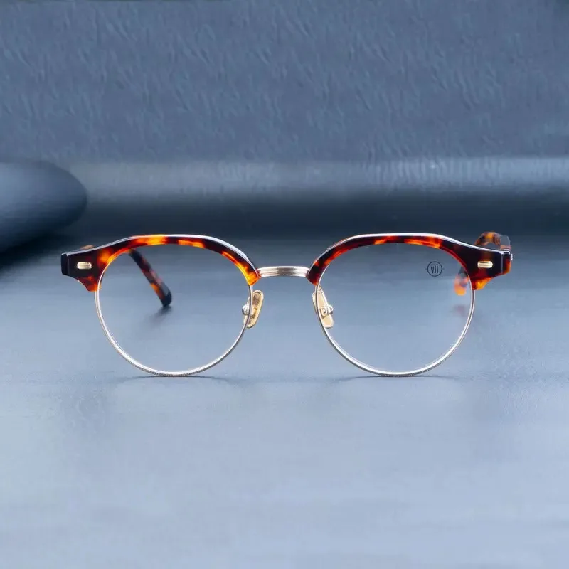High Quality Japanese Style MASUNA Acetate GA TITANIUM IP Glasses Frame GMS-621TS Eyeglasses frames For Men Women Spectacle Eye