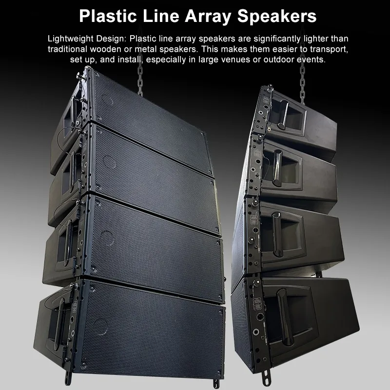 HDL20AA Plastic DSP Line Array Speakers Subwoofer Sound System Dual 10-inch Professional Active Line Array Speakers