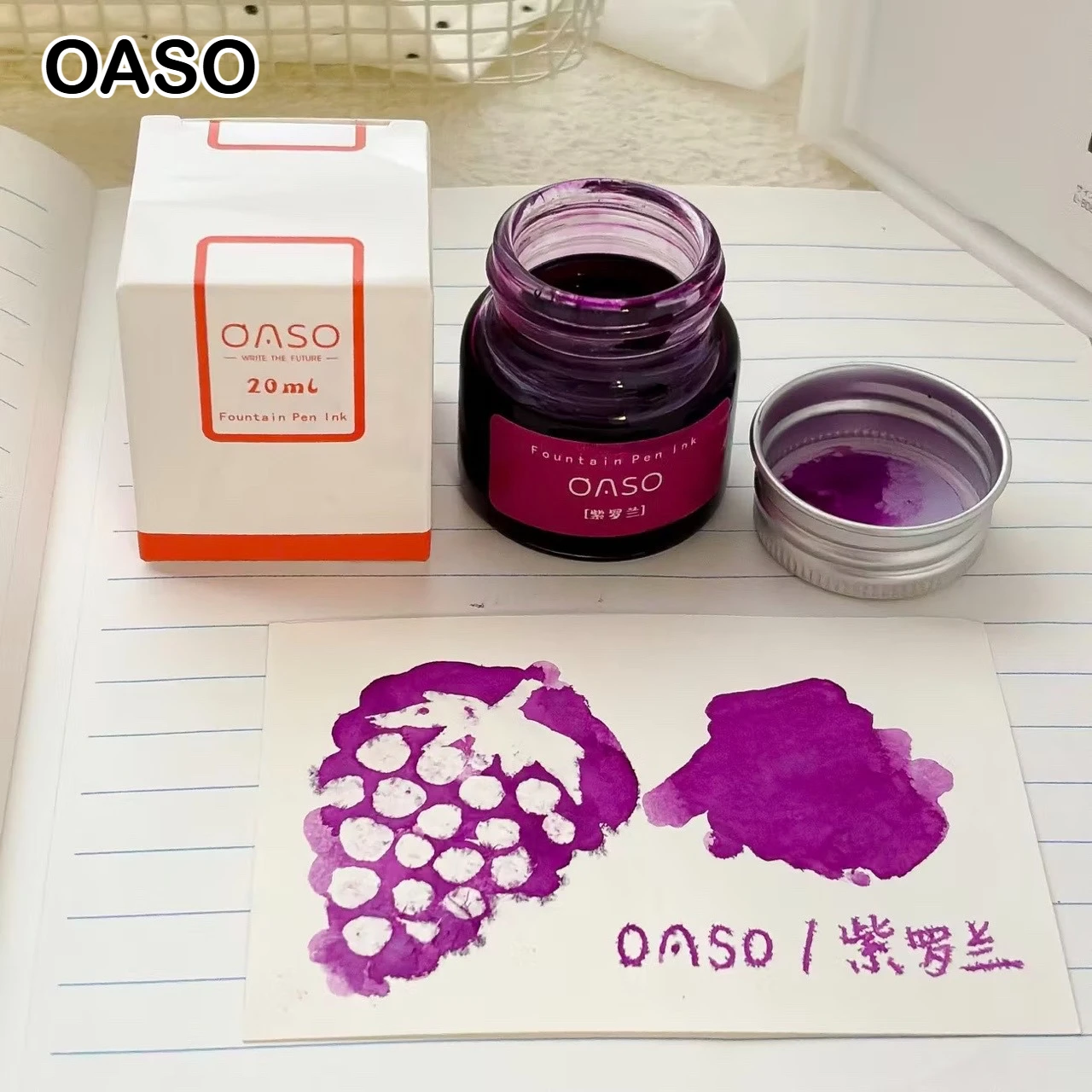 OASO 20ml Various Colors Fountain Pen Ink Glass Bottled Ink for Jinhao Hongdian Majohn Office School Supplies Stationery