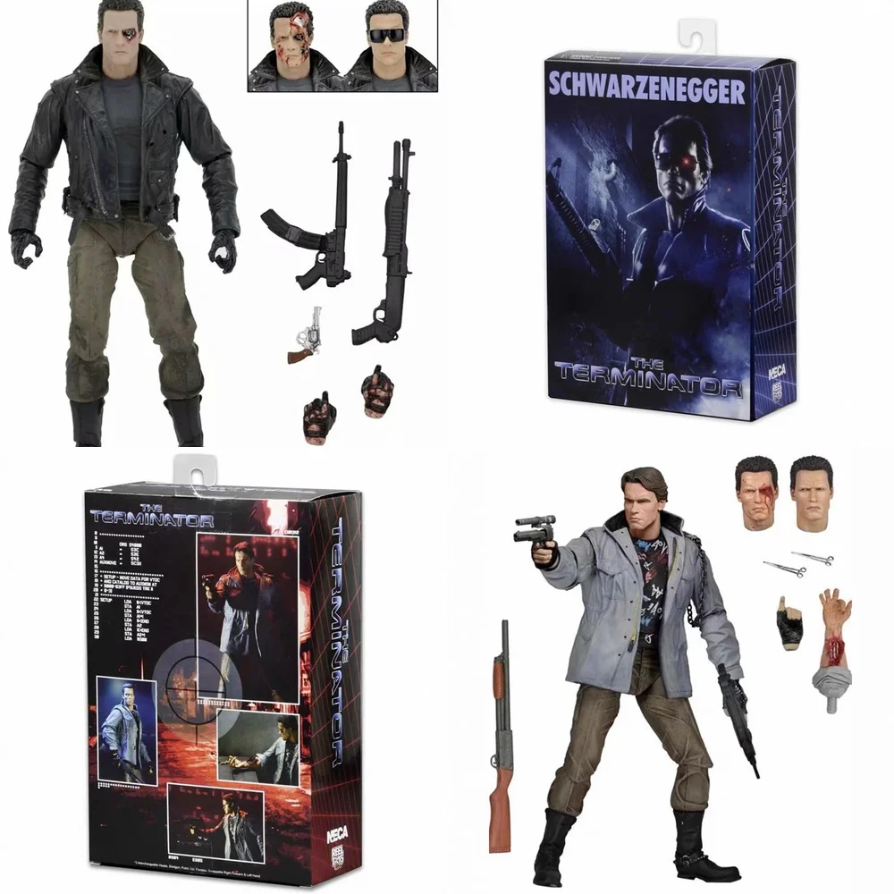 NECA ターミネーター T800 アーノルド・シュワルツェネッガー ローグバージョン バトルダメージロボット 7インチ 可動式アクションフィギュア モデル コレクタブル