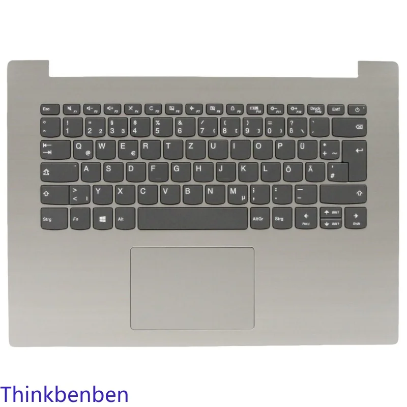 DE German Platinum Grey Keyboard Upper Case Palmrest Shell Cover For Lenovo Ideapad 330 14 14AST 14IKB 14IGM 5CB0R13828