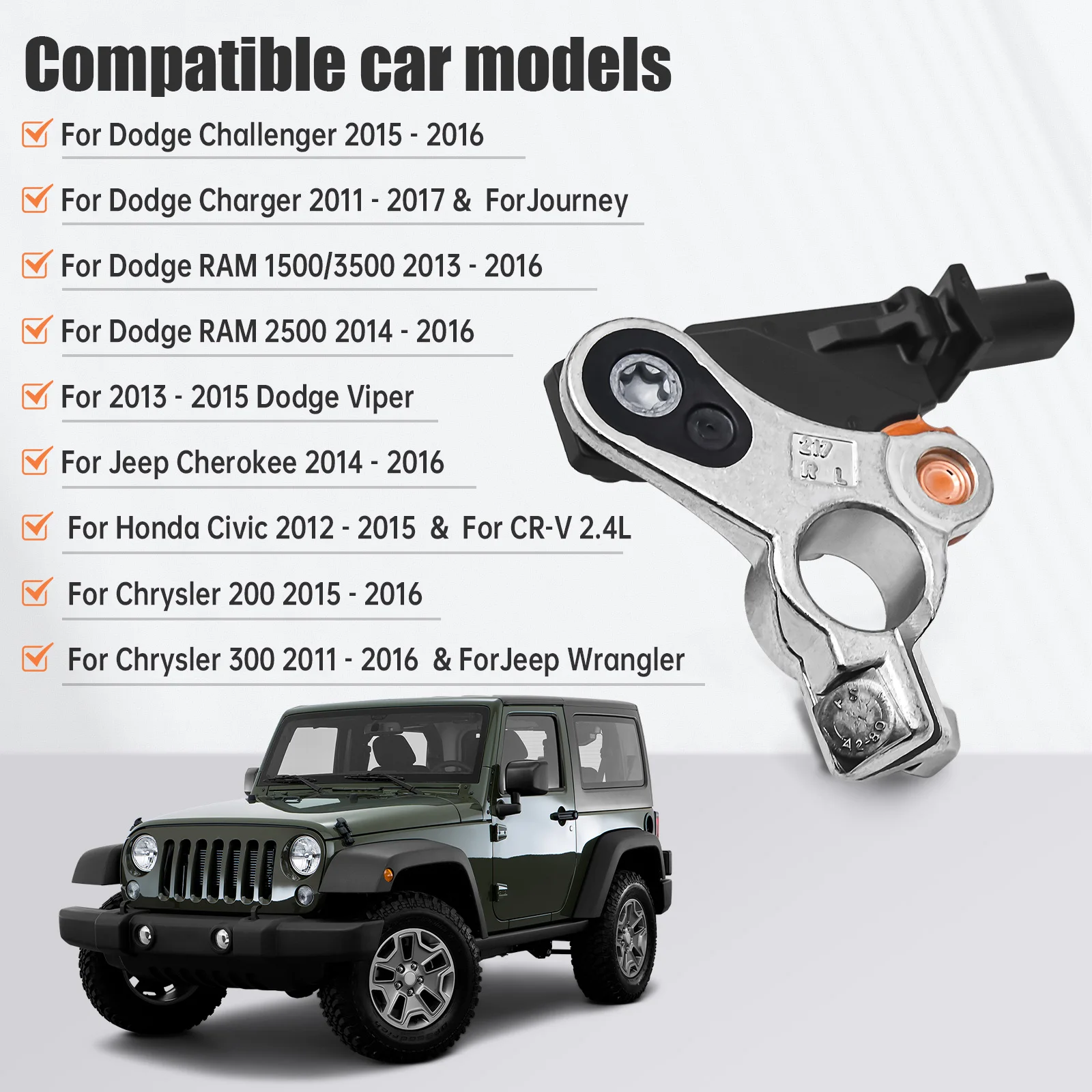 

For Jeep Chrysler Dodge Fiat 500 Battery Current Sensor Voltage Temperature Sensor OEM:38920-TR0-A02, 4692269AI, 4692269AG