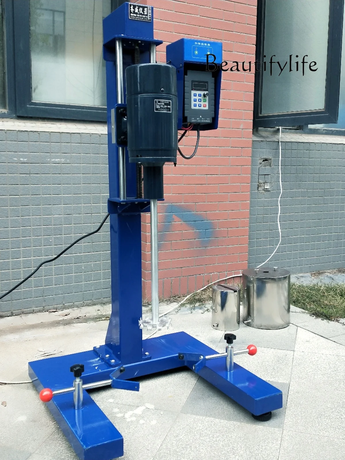 Frequency Conversion High-Speed Disperser Mixer 1100W Paint Electric Sample