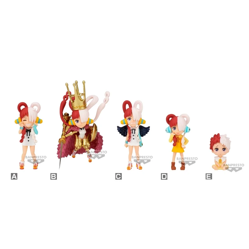 

Bandai Genuine 5Pcs WCF UTA Action Figure ONE PIECE FILM RED Anime Figure Toys For Kids Gift Collectible Model Ornaments